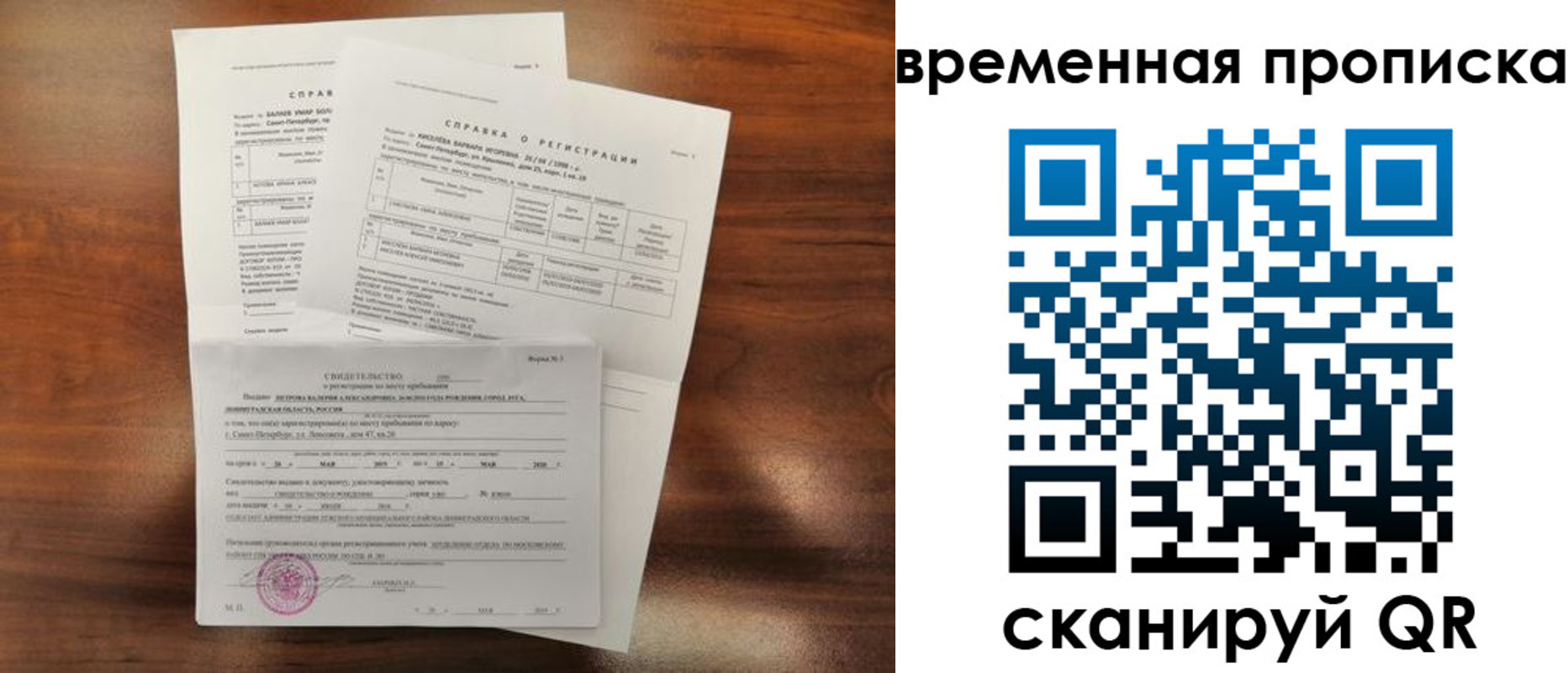 временная регистрация поиск в Сосновке